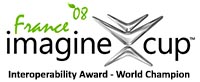 Microsoft Imagine Cup 2008 - Interoperability Award winner